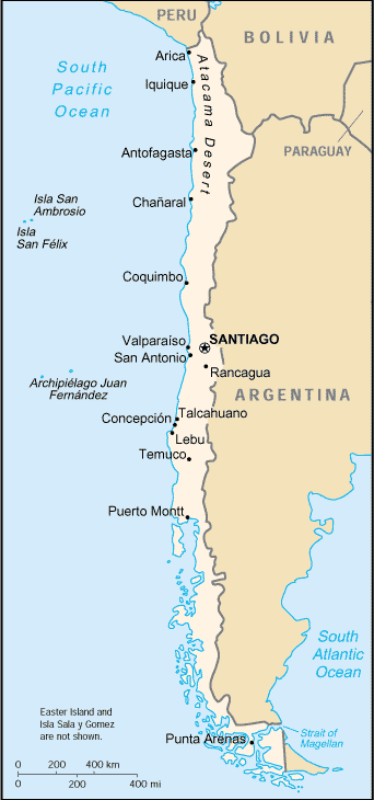 [Country map of Chile]